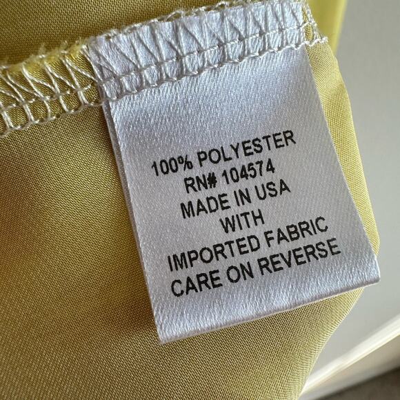 Yellow Floral Ruffle Strap Sundress Cottagecore Garden Party Dress Size S - Picture 5 of 6